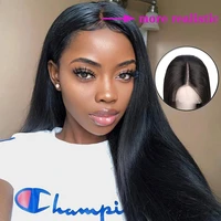 lace front human hair wigs deep part 5 5 inch t part lace wig peruvian remy straight hair lace frontal wigs for women 150