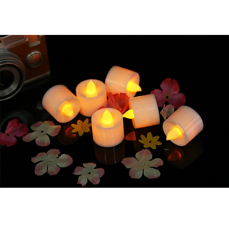 

1PC Flameless LED Candle Battery Operated Electric Candle Light Simulation LED Tea Light for Valentine Wedding Birthday Party
