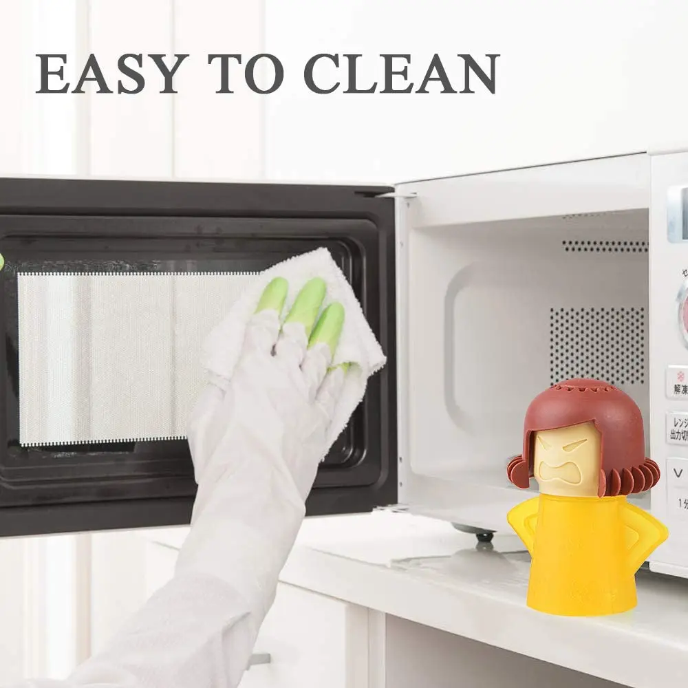 

Angry Mom Microwave Cleaner, Mad Mama Microwave Steam Cleaner, Just Add Vinegar and Water, Easily Cleans The Crud in Minutes