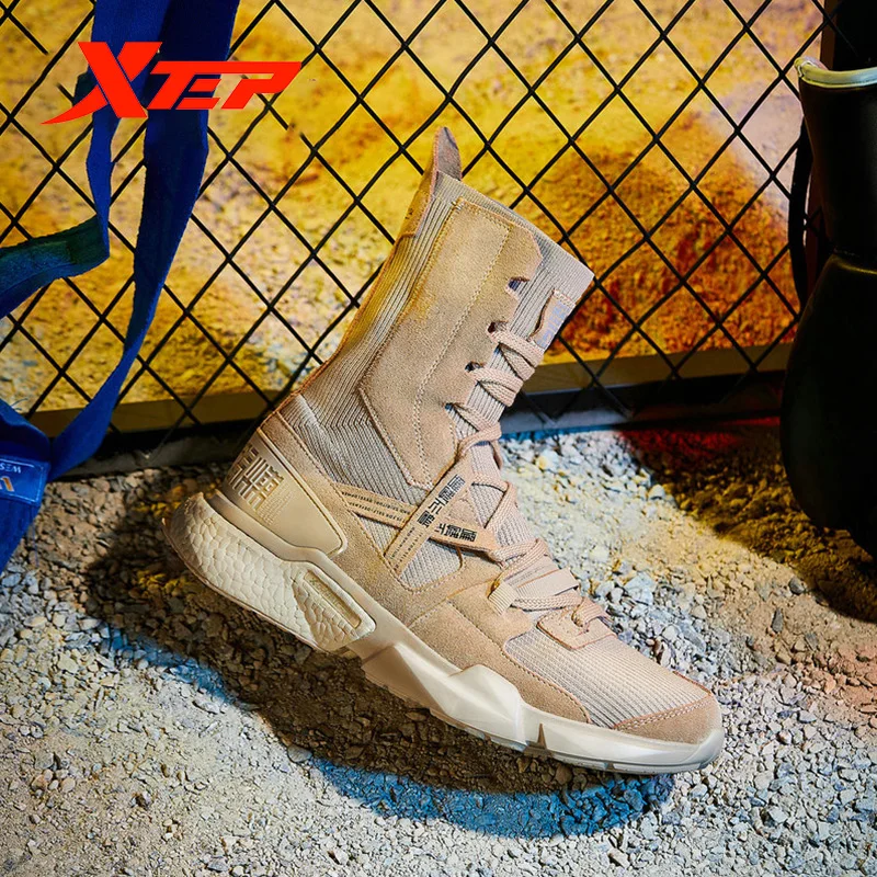 Xtep [Ali Boxing] Мужские Модные Повседневные кроссовки на шнуровке серии Ali дышащие
