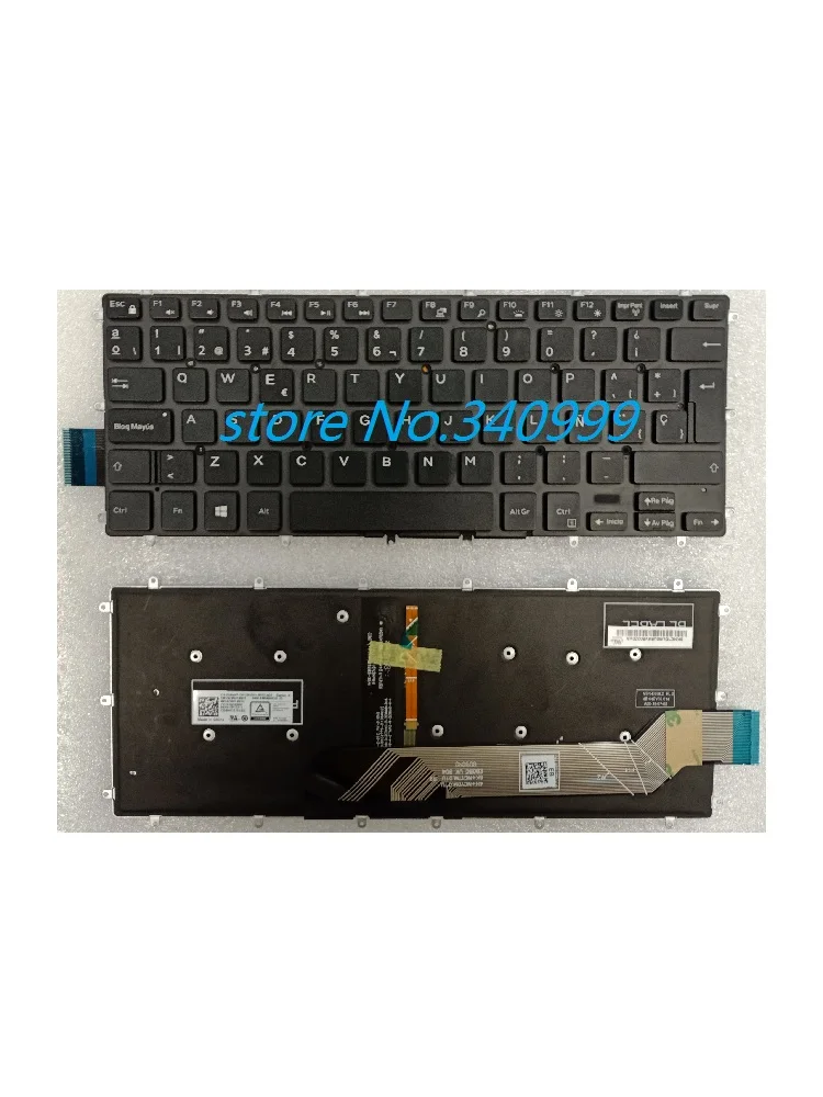 

NEW Spanish laptop keyboard for Dell Inspiron 14 7466 7467 14-7000 14-7466 7460 7378 13 5368 5378 7368 SP