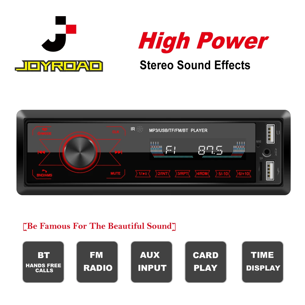 

M10 1Din Car Radio Remote control FM USB AUX BT RCA Input In Dash Locator Auto Stereo Head Unit