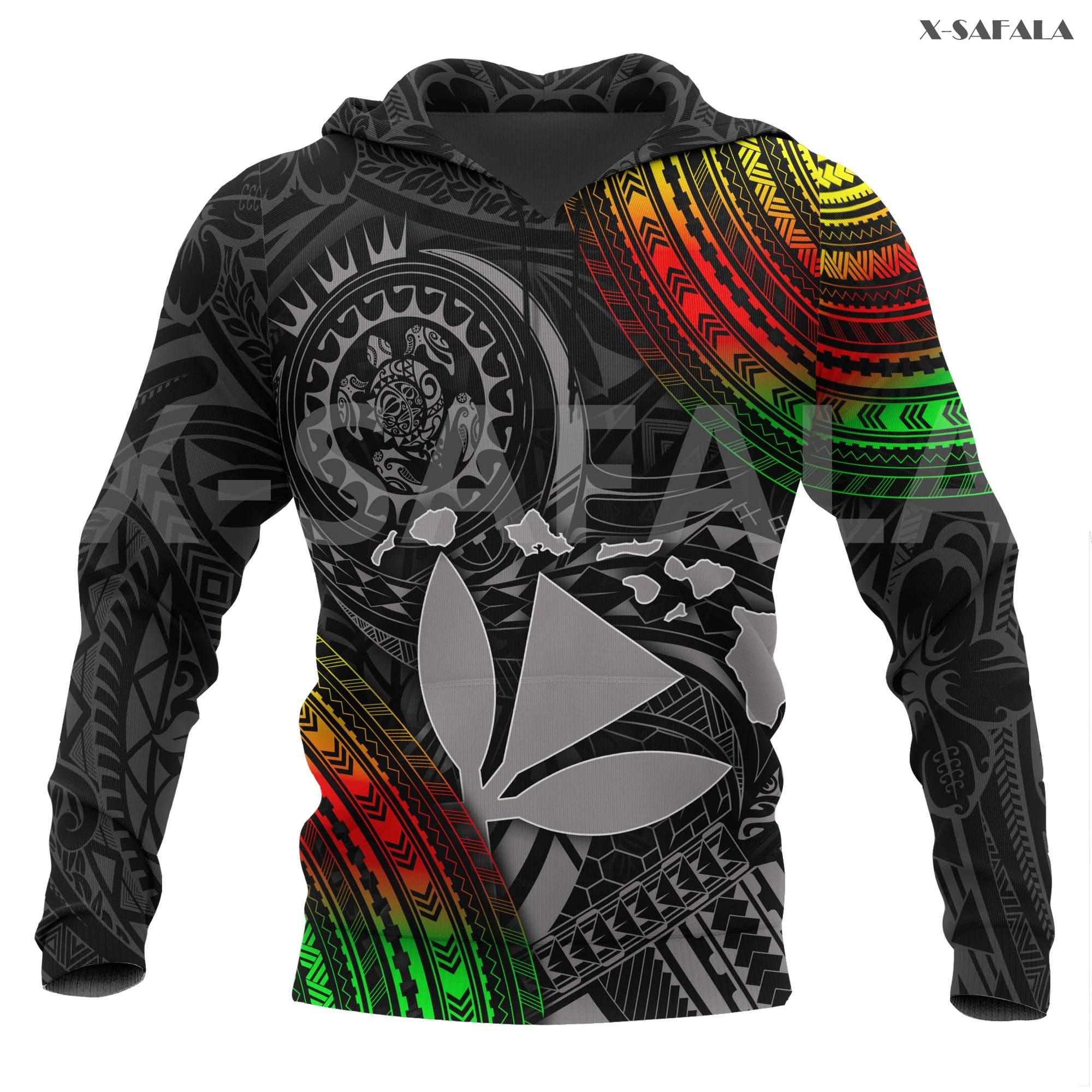 

Худи мужское/женское с 3D-принтом, на молнии