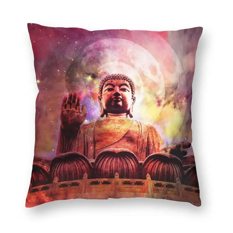 

Buddha Buddhism Meditation Spiritual Throw Pillow Cover Home Decorative Buddhist Cushion Cover 40x40cm Pillowcover for Sofa