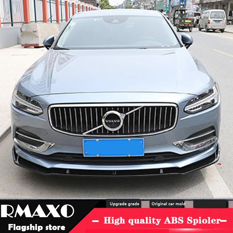Защитный диффузор для заднего бампера Volvo S90 ABS 2018 2019 комплект кузова бампер