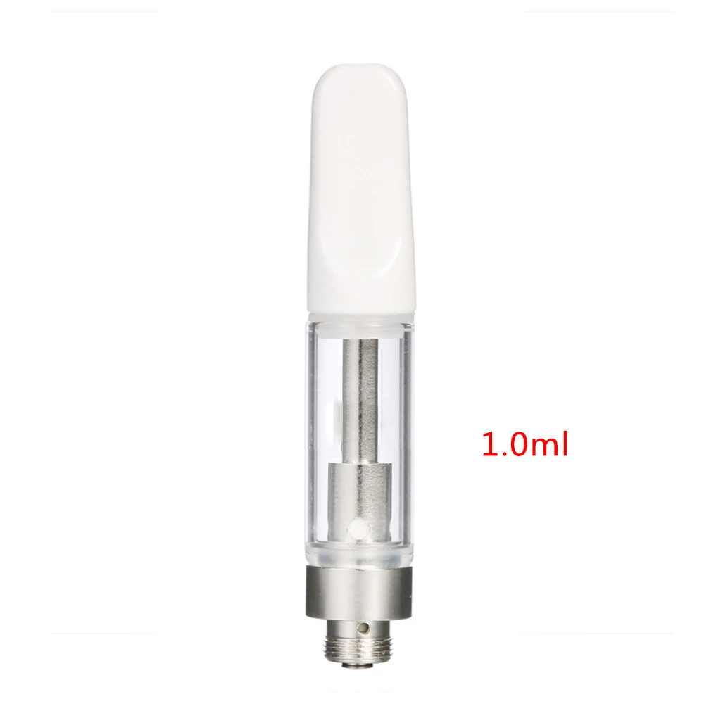 1.0ml White atomizer Электронная сигарета CBD, перо для электронной сигареты комплект 350mah батарея rdta распылитель масло воздушный переключатель испаритель кальян ручка против воздуха стручок пара - Цвет: 1.0ml White atomizer