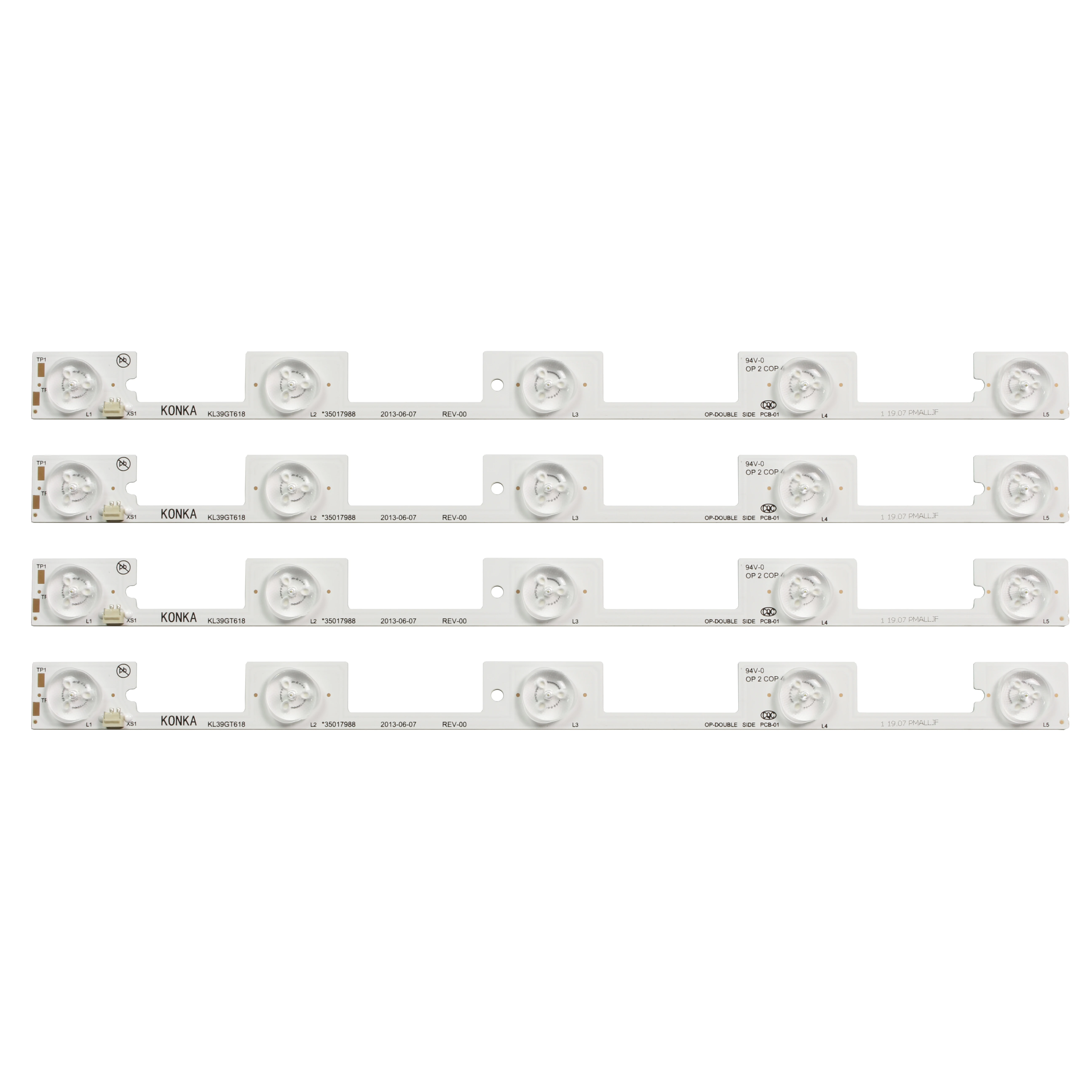 New 50 PCS LED backlight lamp strip for 39Inch TV KL39GT618 35017988 5 LEDs*6V 307mm