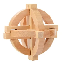 simple 3d diy wooden puzzle toys game kongming lock chinese brain teasers educational toy for kids building kit block model