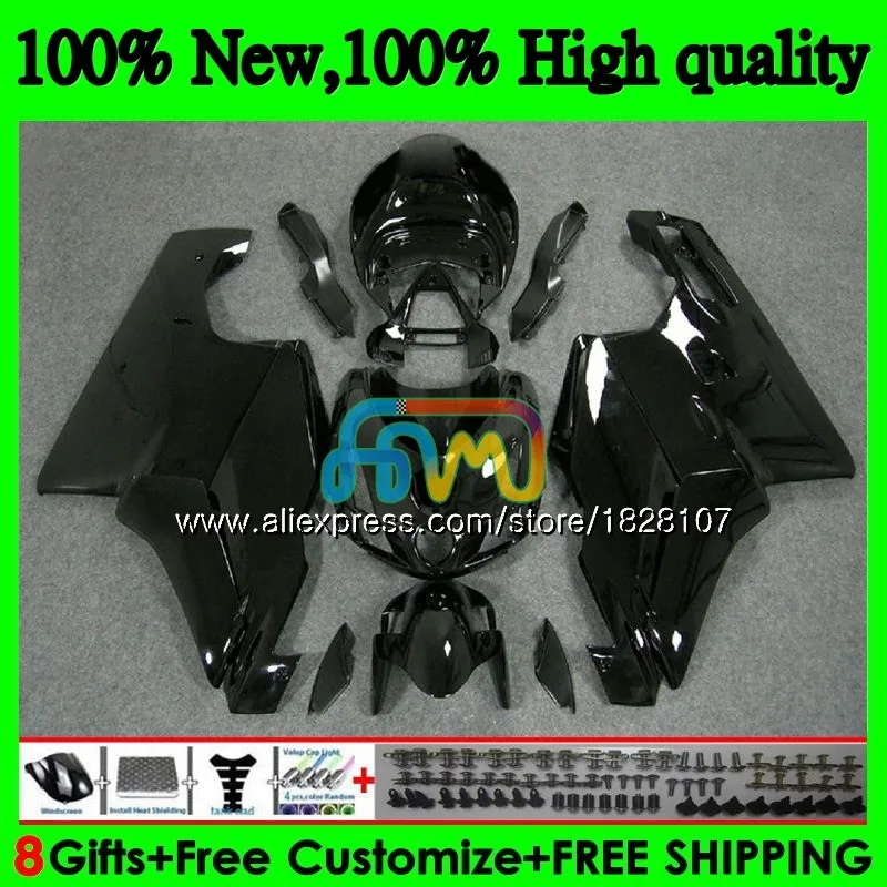 

OEM Glossy black Body For DUCATI 749-999 749S 999S 749 999 03 04 Bodywork 78BS.2 749 999 S R 749R 999R 2003 2004 Fairings kit