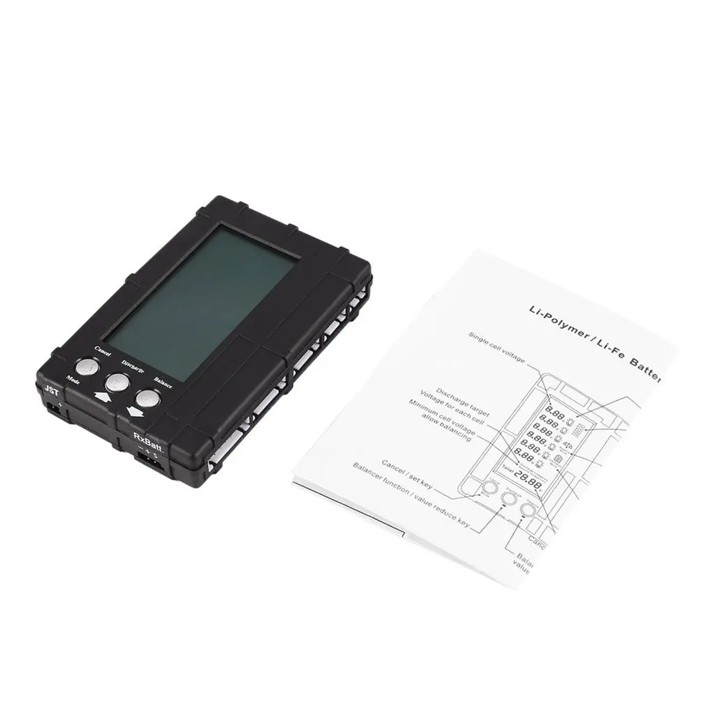 Индикатор напряжения LiPo/LiFe 2 6s 3 в 1 измеритель баланса разрядки и тестер с ЖК