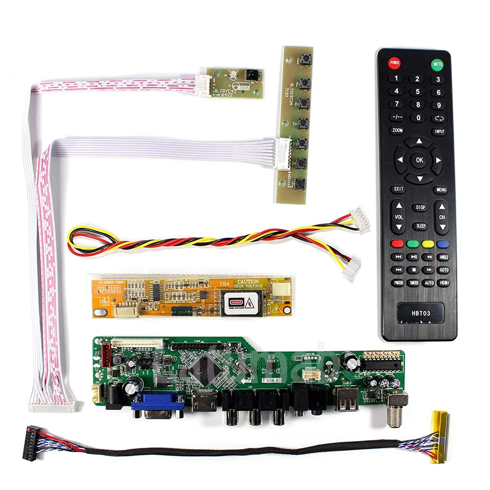 Новый комплект Latumab ТВ + HDMI VGA USB плата драйвера ЖК-экрана со светодиодной