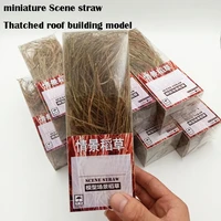 miniature scene straw thatched roof building materials withered grass diy scene material