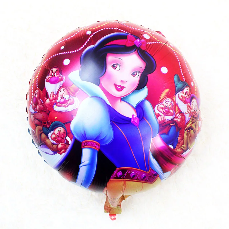 18in snow White 1 шт. 18 дюймов, одежда для сна с изображением принцесс Фольга шарики, День подарков будущей матери девушка надувные гелием носочки с изображением снежной принцессы Globos для детского дня рождения вечерние - Цвет: 18in snow White