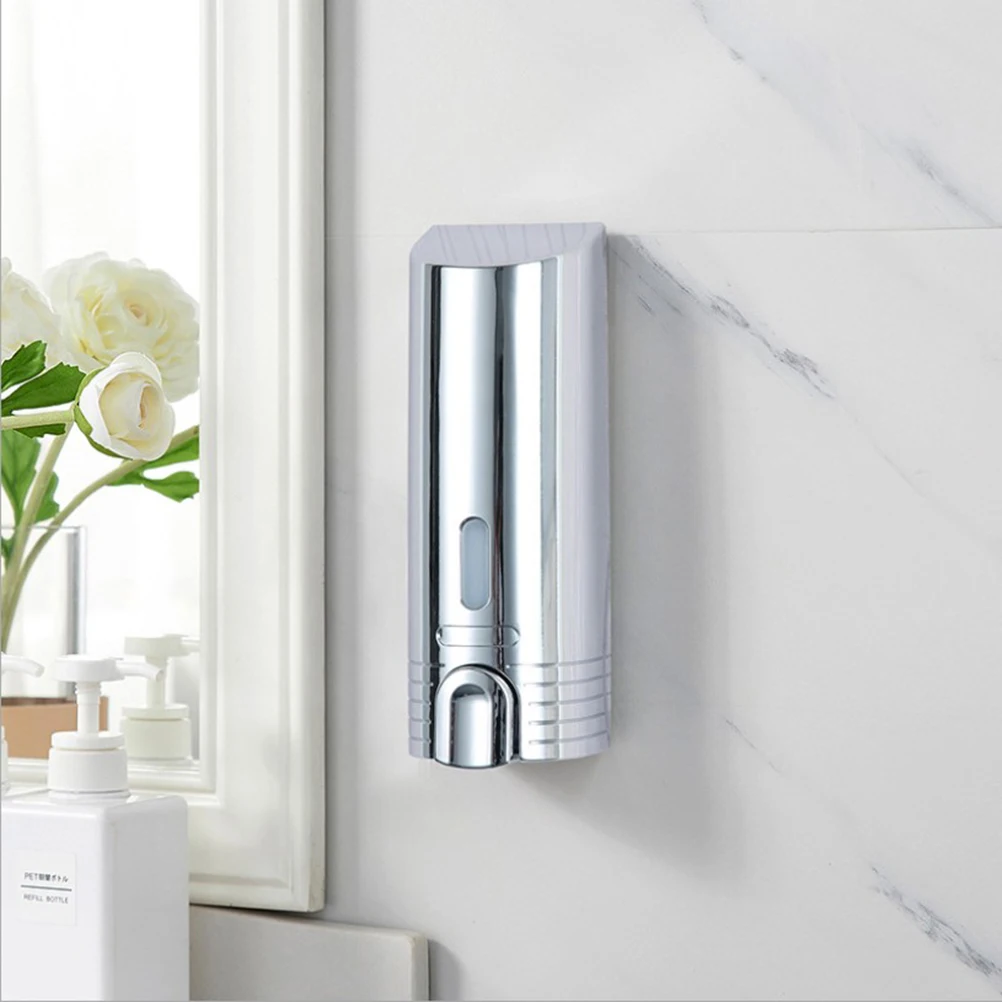 Дозатор жидкого мыла из нержавеющей стали настенный дозатор шампуня для душа