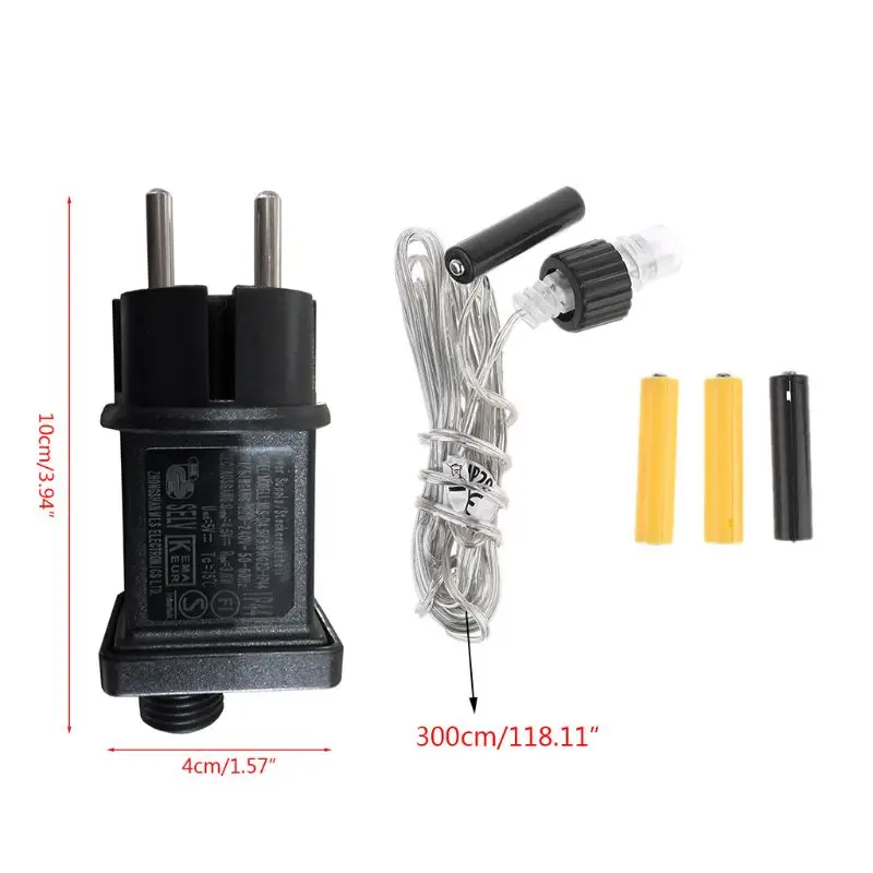 

EU Plug AA AAA Battery Eliminator Replace 2x 3x AA AAA Battery Power Supply Cable for Radio Holiday LED Light Electric Toy