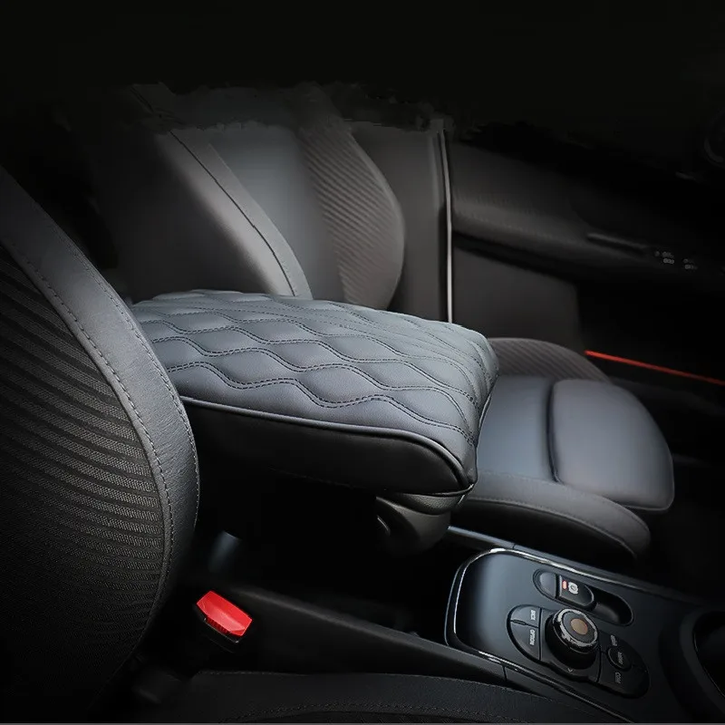 Черный подлокотник из искусственной кожи для автомобиля подушка рук хлопка с