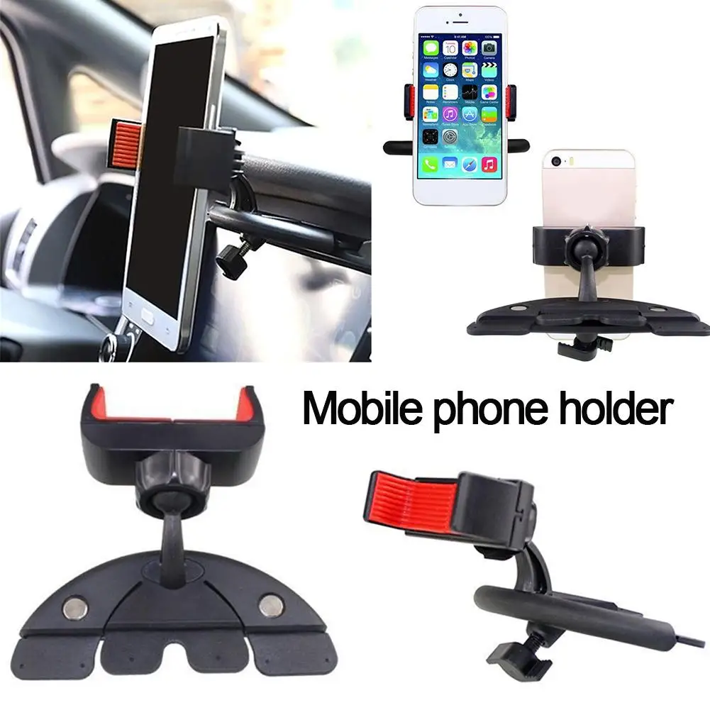 Universal Rotating CD Slot Vehicle-Mounted Phone Holder Car GPS Bracket Cell Accessories Stand For iPhone for Samsung | Мобильные