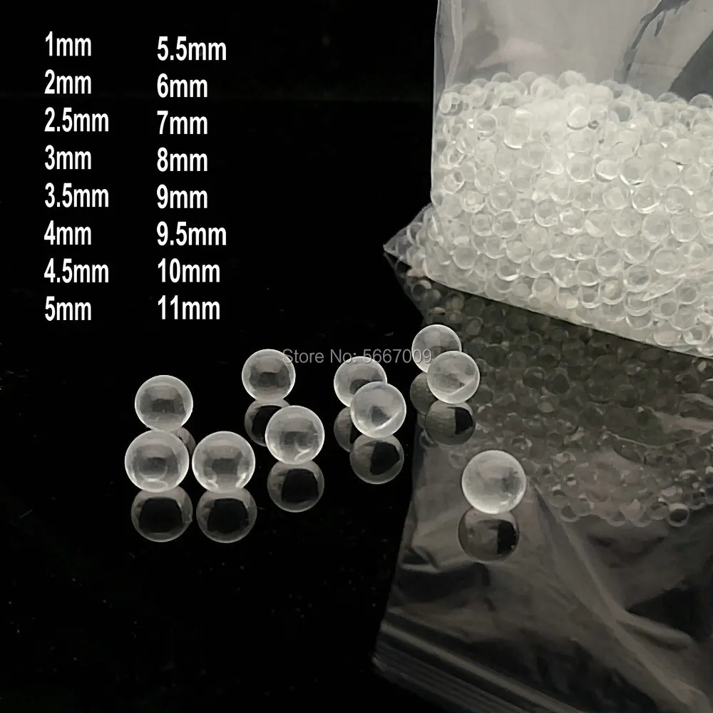 

1000pcs/2000pcs DIA1mm to 11mm small Glass decorative balls high precision transparent glass beads for laboratory experiment