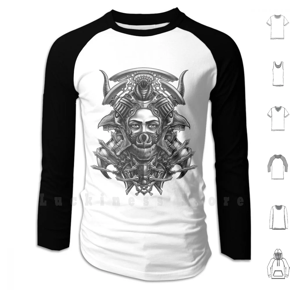 

Winya No. 35 Hoodies Long Sleeve Horror Skull Crests Magic Sorcerous Witching Wizard Ghost Death