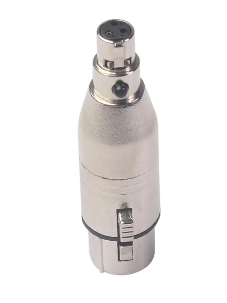 Мини адаптер XLR 3pin конвертер Мама мама с корпусом из цинкового сплава медным