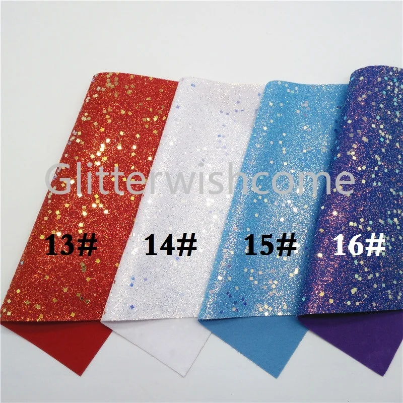 Glitterwishcome 21X29 см А4 Размер синтетическая кожа, неоновая массивная блестящая кожа, искусственная ткань из искусственной кожи винил для бантов, GM562A