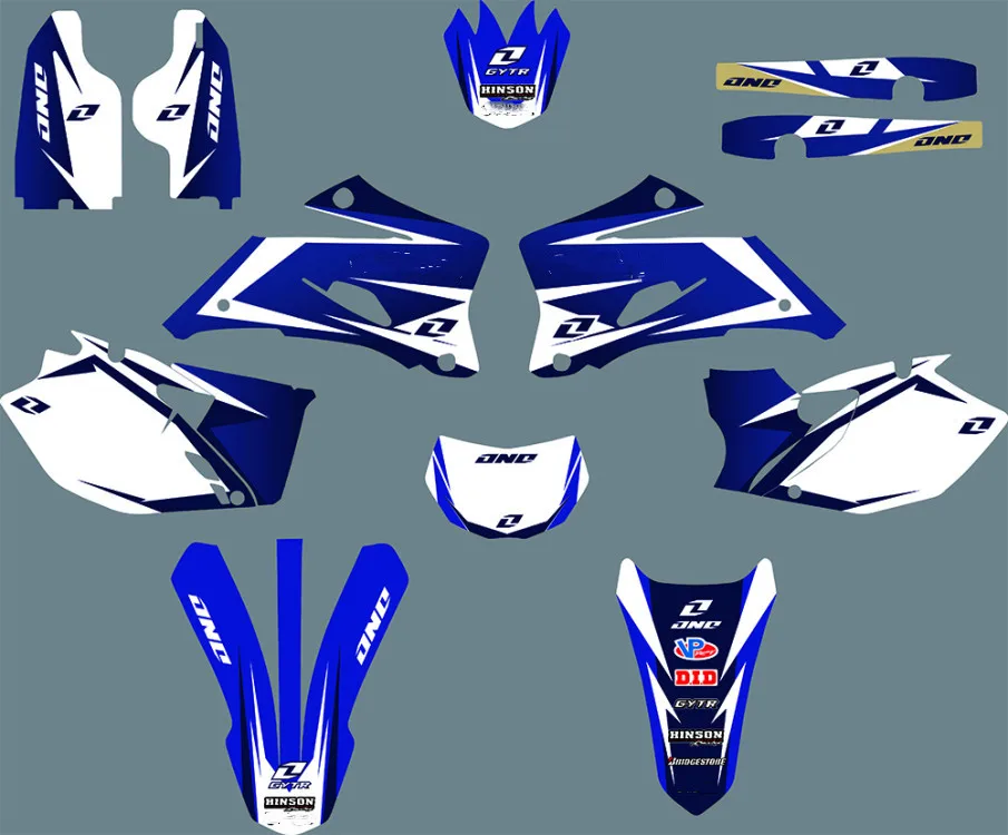 Для Yamaha WR450F WRF450 2007 2008 2009 2010 2011 Бесплатные Индивидуальные графические наклейки для
