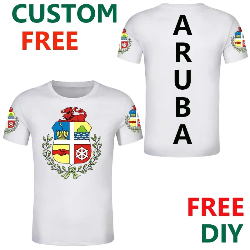 Футболка с изображением острова Аруба летние футболки на заказ Карибского моря