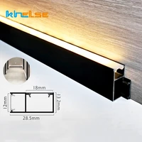 0 5m 1m 1 5m 30mm height led aluminium profile baseboard hard bar light channel ceiling background wall decorative linear lamp