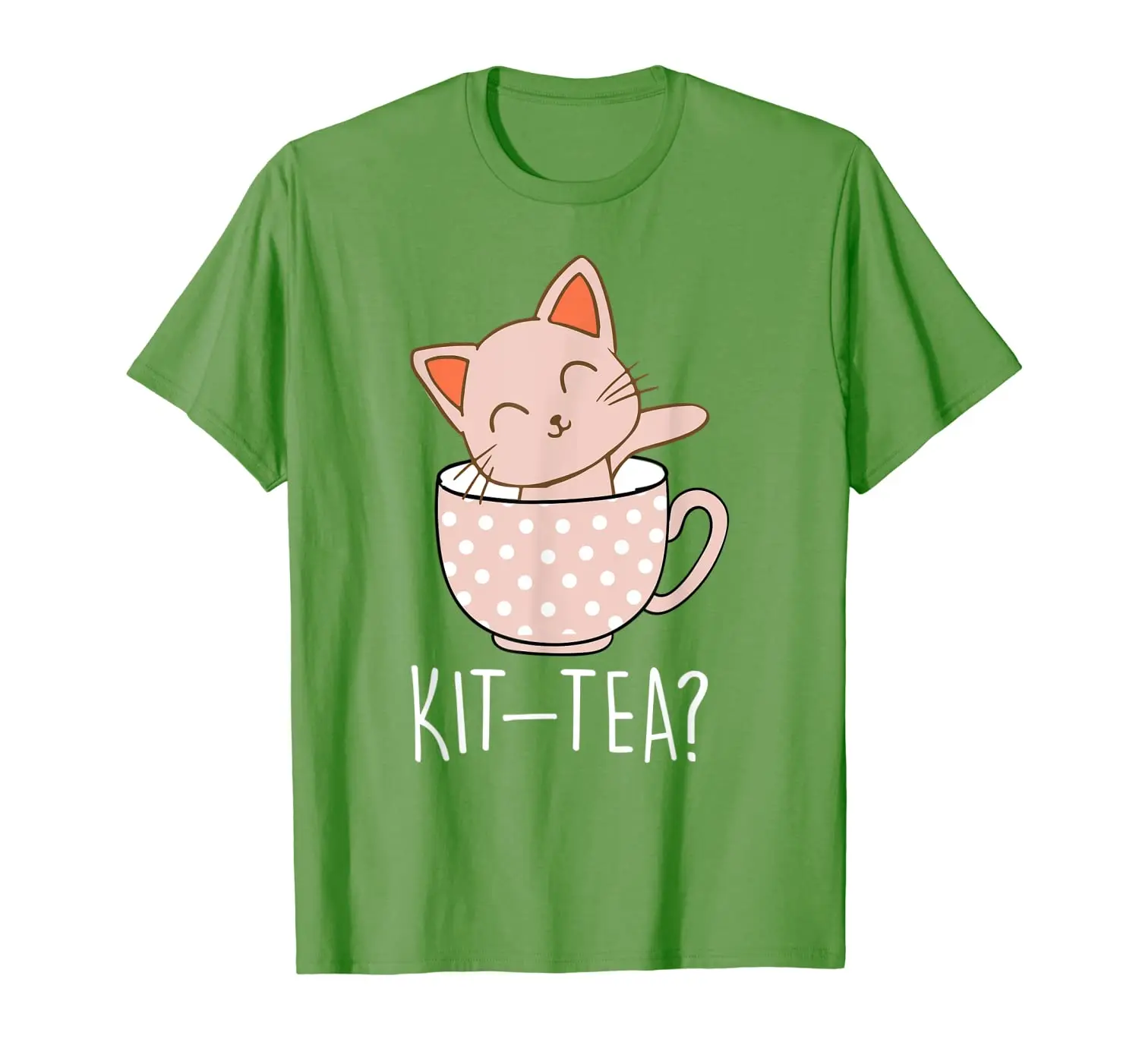 

Футболка с кошкой-котенок в чайной чашке, подарок для любителей чая и кошек