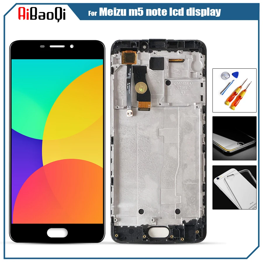 Для MEIZU M5 NOTE ЖК дисплей сенсорный экран с рамкой для note M621H M621M M621Q|Экраны мобильных