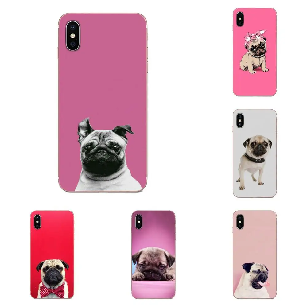 Изображением мопса мягкий чехол из ТПУ для мобильного телефона с рисунком крышка