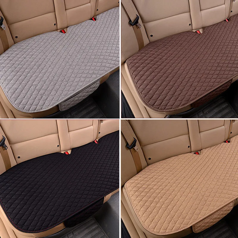 Всесезонные автомобильные чехлы для авто из льняной ткани на передние и задние