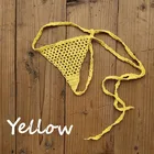 Супер мини микро стринги Горячие Сексуальные бикини горячие женские купальники вязаные крючком хлопковые бразильские боковые стринги