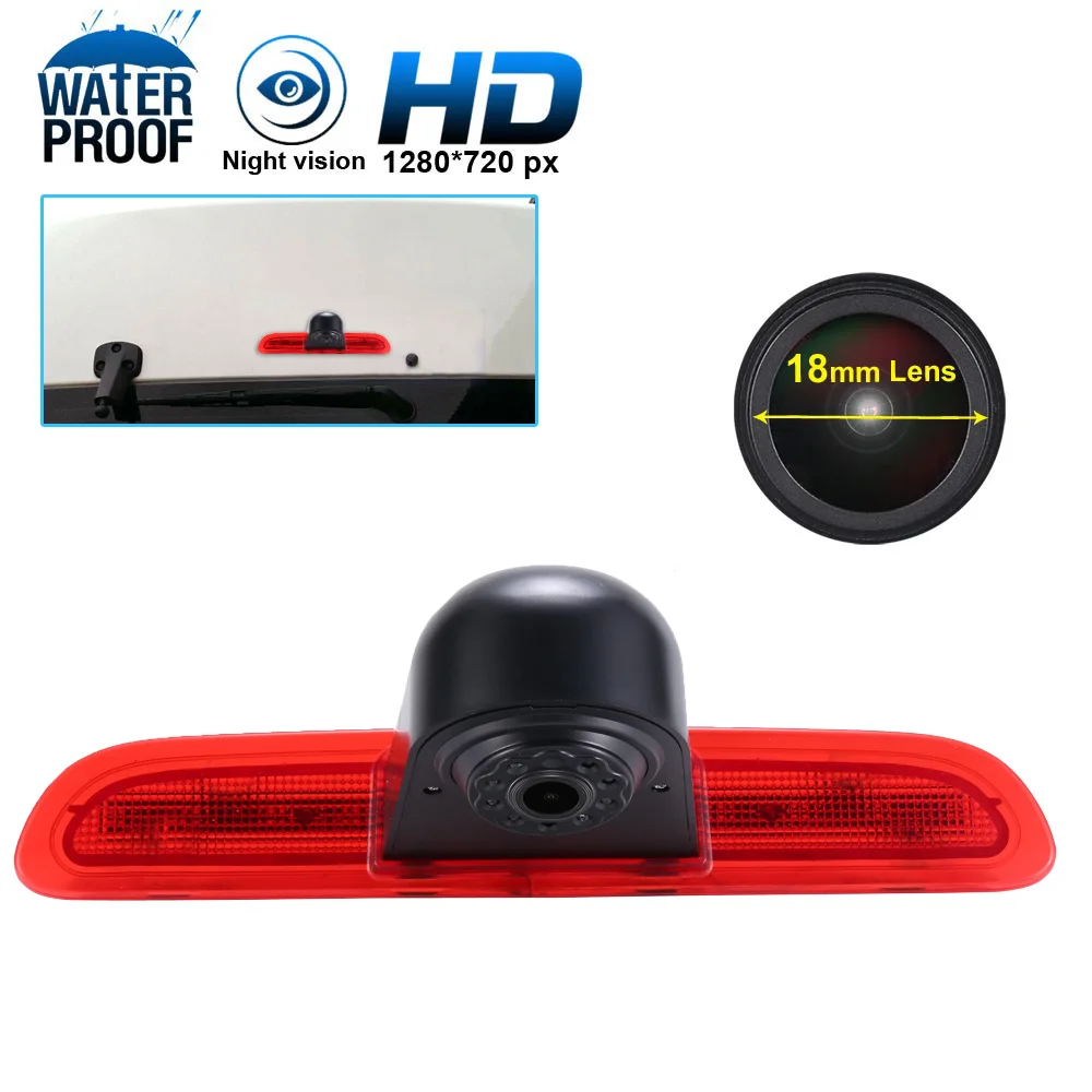 

NEW 18mm HD lens Car Brake Light Rear view camera for van fiat ducato peugeot boxter citoen junmper bremsleuchte wohnmobil