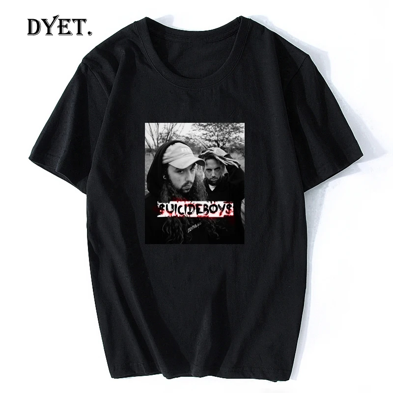 $ Uicideboy Футболка мужская футболка Suicideboys хип-хоп рэп Мужская хлопковая