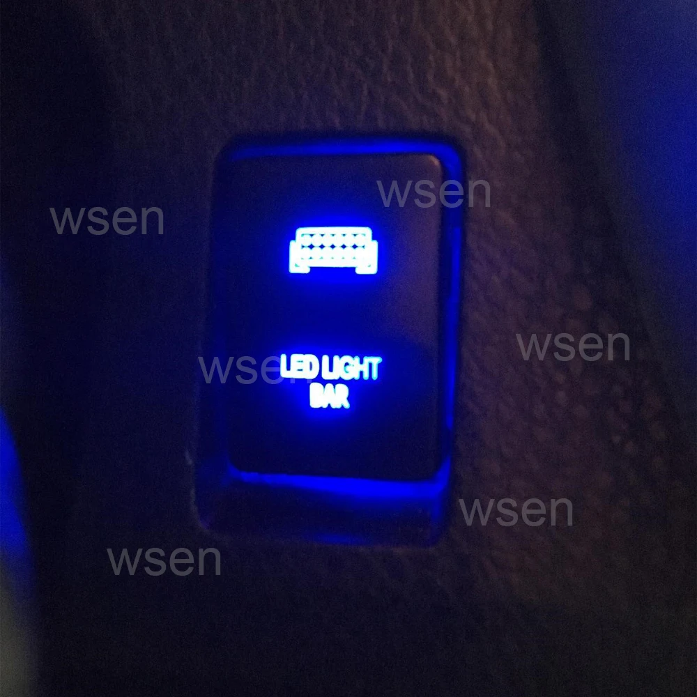 Wsen Светодиодная панель с символом кнопка Синяя подсветка переключатель