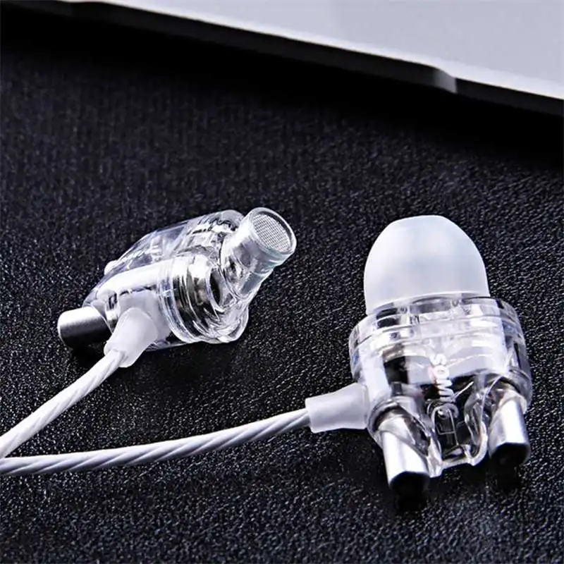 SOMIC M7 HiFi Wired Music Earphone Dual Dynamic Driver Graphene Heavy Bass Stereo Earbuds 3.5mm In-ear Headset with Mic | Электроника
