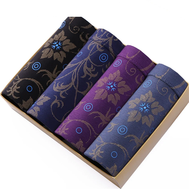 4 шт./набор мужское нижнее белье боксеры из модала мужские сексуальные большого