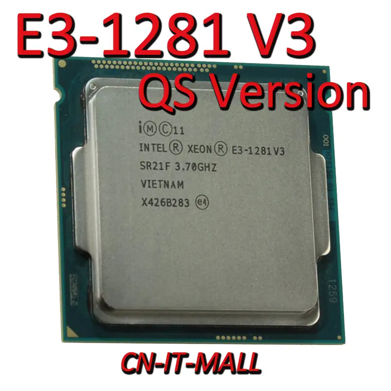 

Pulled Xeon E3-1281 V3 QS CPU 3.7GHz 8MB 4 Core 8 Threads LGA1150 Processor