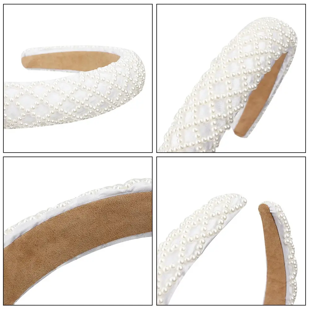 

New Women Elegant Full Pearls Hairbands Sweet Headband Hair Hoops Holder Ornament Head Band Lady Fashion Hair Accessories