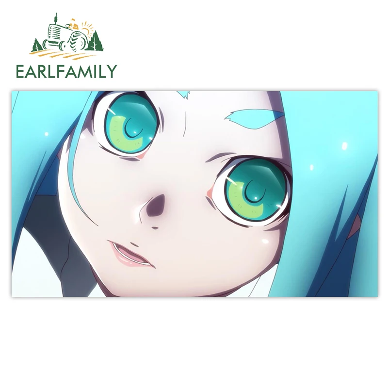 

EARLFAMILY 13 см x 7,3 см для Tsukimonogatari Yotsugi Водонепроницаемая наклейка устойчивая к царапинам аниме своими руками индивидуальные автомобильные наклейки