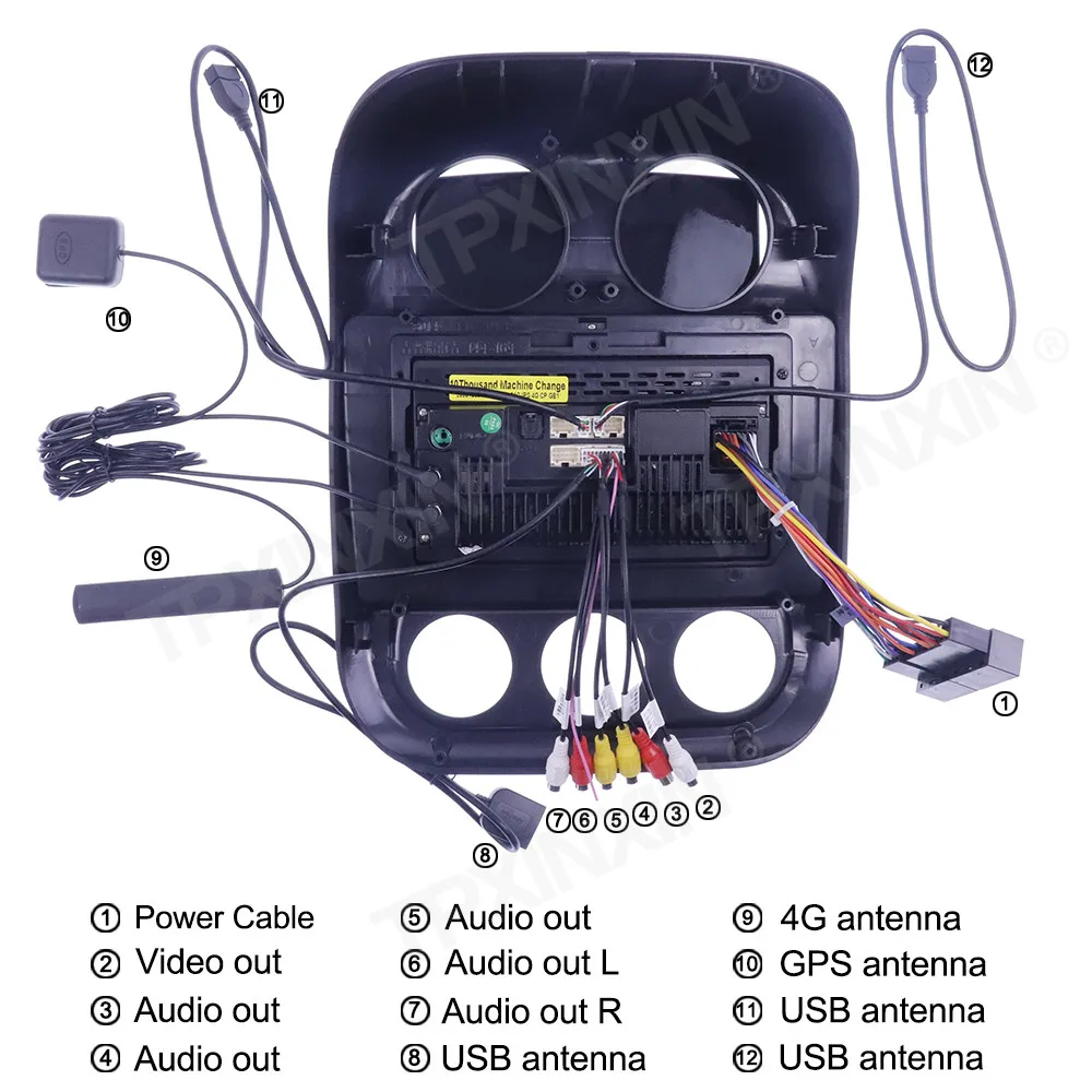 구매 무선 카플레이 터치 스크린 스테레오 수신기 자동차 GPS 네비게이션 라디오 플레이어, 지프 컴퍼스 2010-2016 안드로이드 10 128G