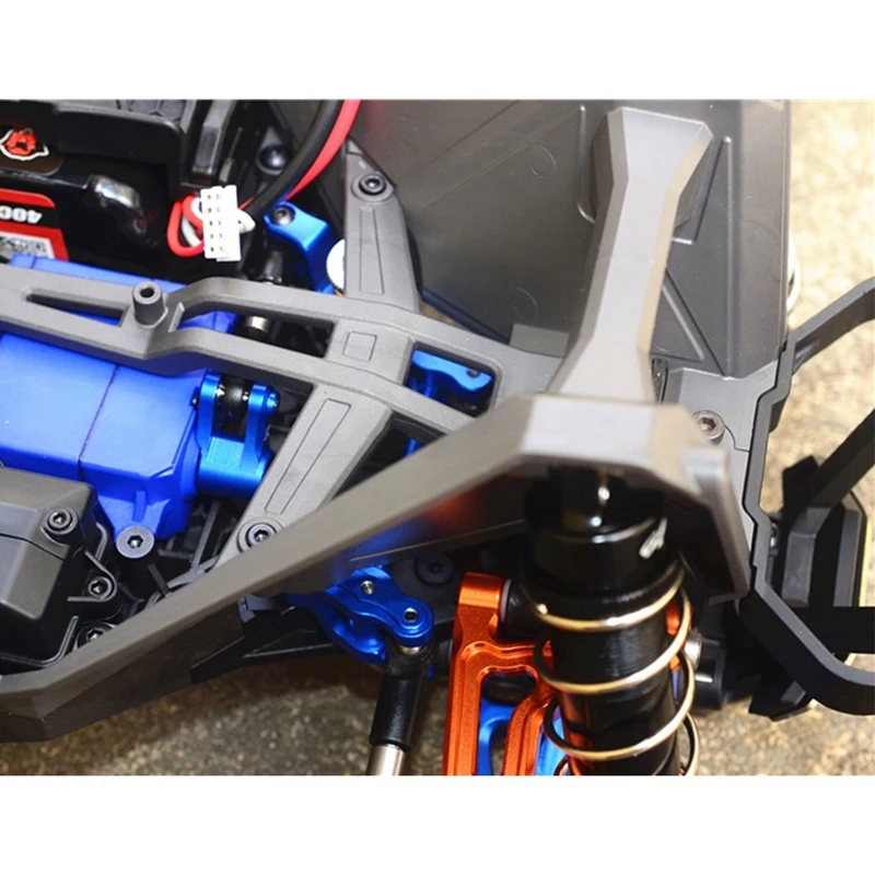 

2set CNC Steering Set Steering Combination for TRAXXAS 1/10 MAXX MONSTER TRUCK 89076-4 Upgrade Parts,Red & Blue