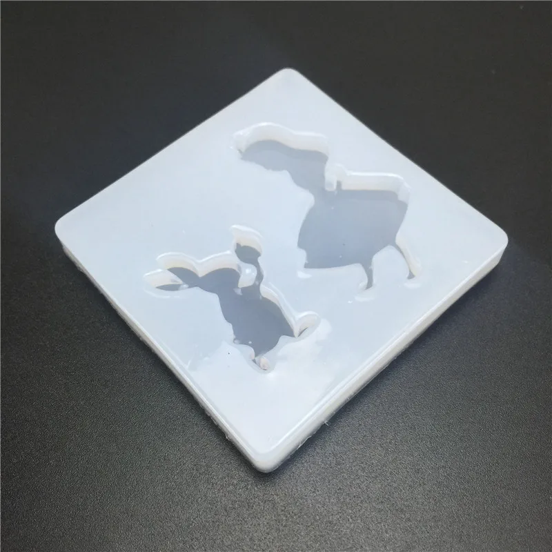 Мультяшная Девушка Кролик Форма Смола ювелирные изделия падение клей