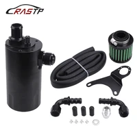 600ml baffled car oil catch can tank separator reservoir oil catch tank with drain valve breather with an10 adapters rs occ052