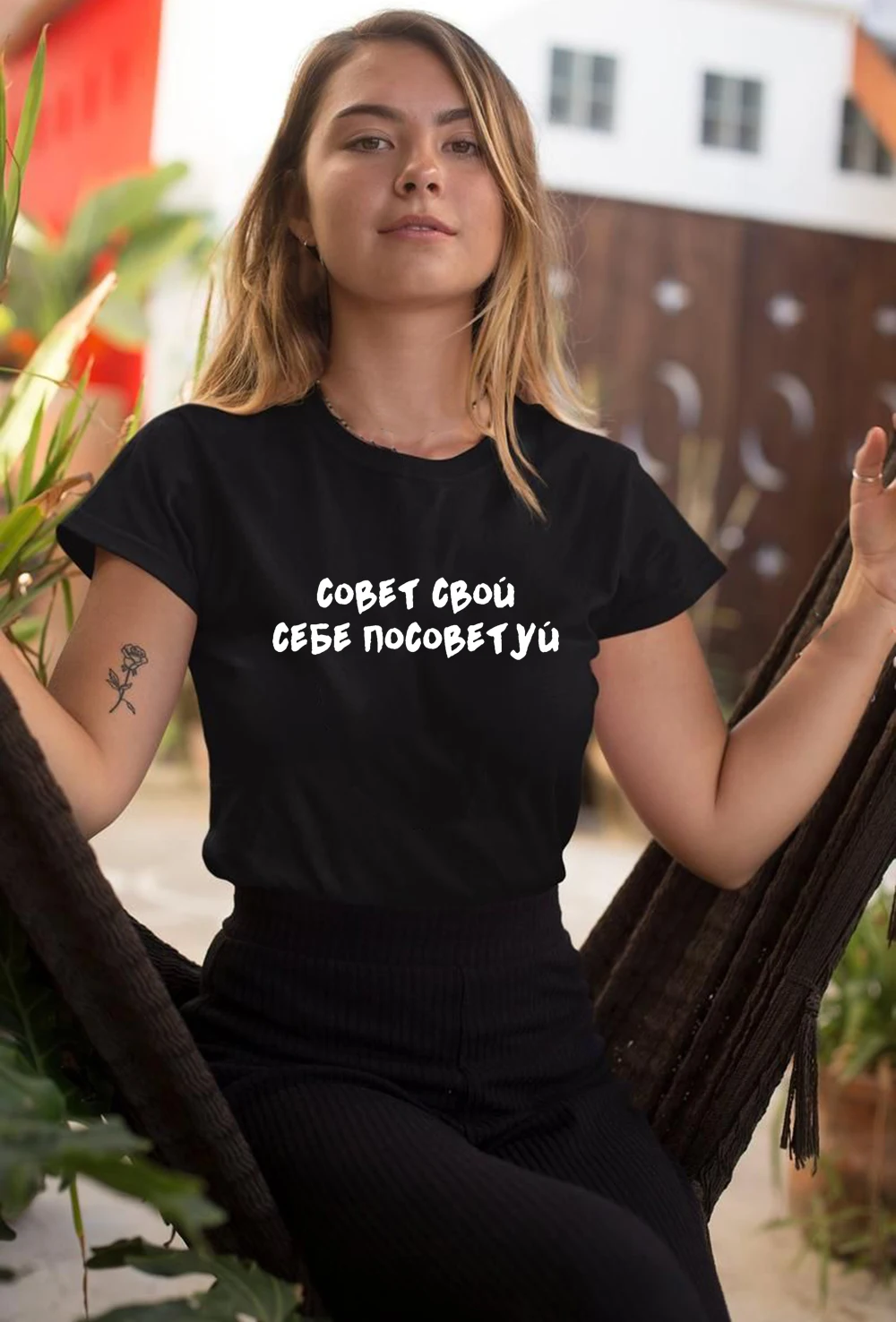 

Women's T-shirt Russian Letter Print T-Shirt Summer Short Sleeve Round Neck Top Tee Harajuku Funny Female Clothing Vintage Shirt