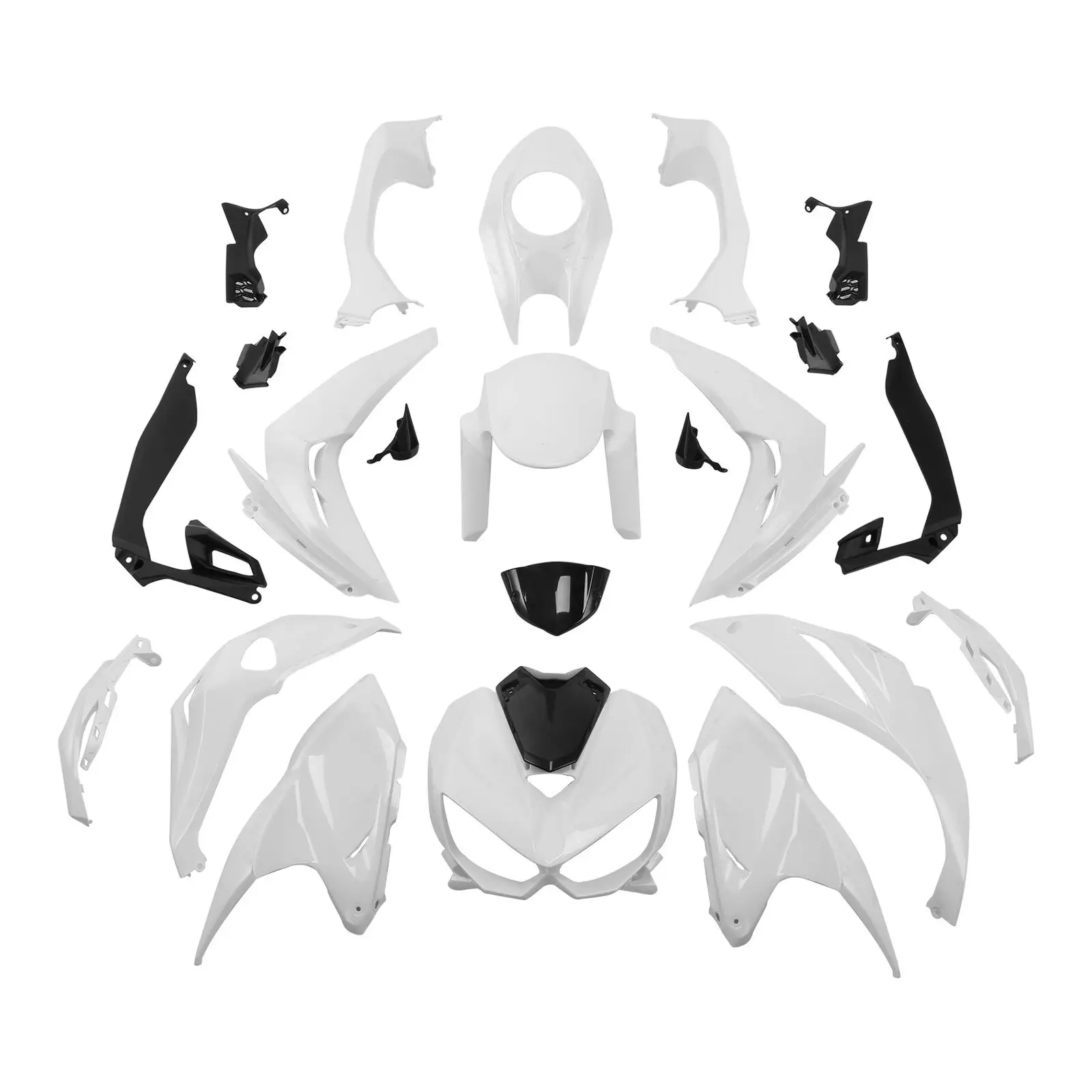 

Motorcycle Fairing Kit BodyWork For Kawasaki Z1000 2015-2018 Unpainted White Injection