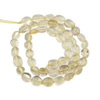 apdgg natural yellow lemon quartz crystal freedom nugget beads 15 5 strand for necklace jewelry diy