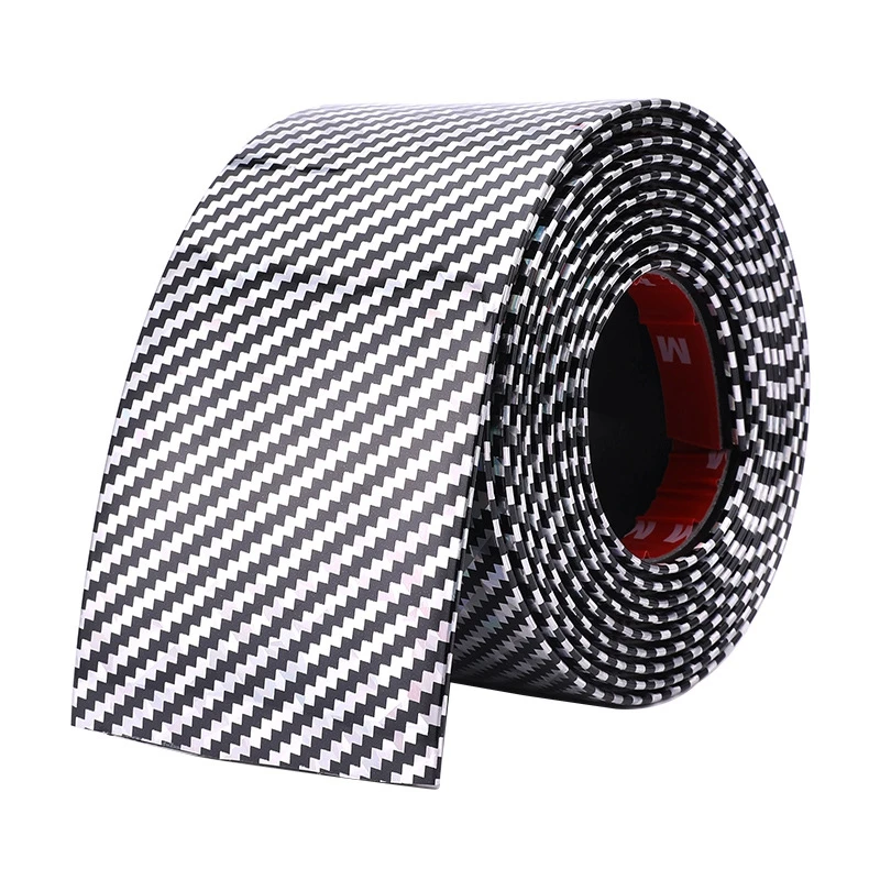 Наклейки для стайлинга автомобилей 5D углеродное волокно резиновый порог