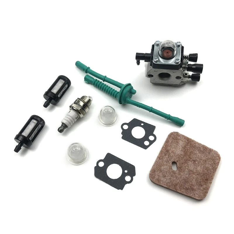 

10Pieces/Set Carburetor Assembly Compatible with STIHL-Fs 45 Fs 46 fs46 °C fs55 fs55r fs55rc Home Garden Carburetor